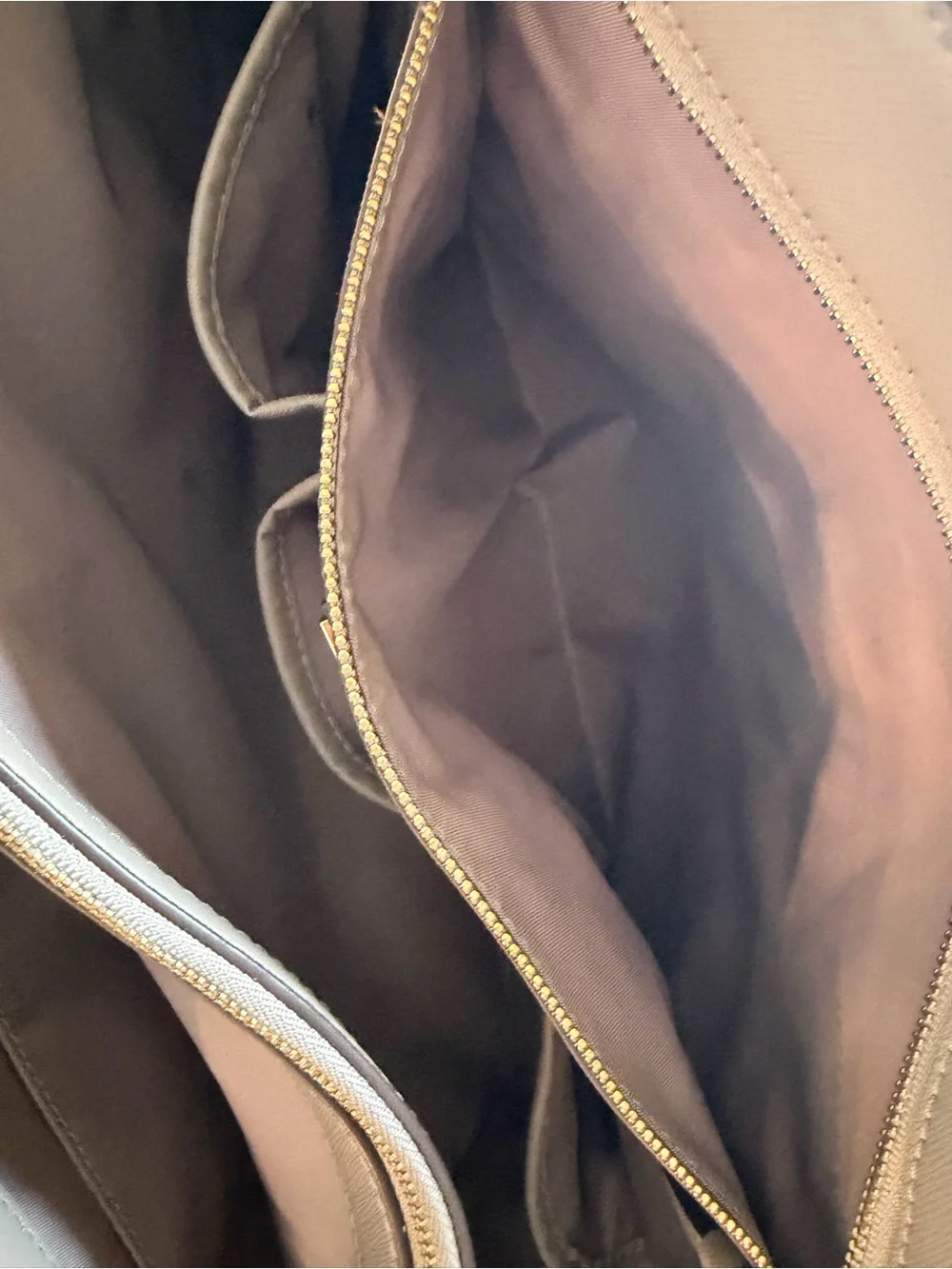 Tory Burch Taupe Leather Tote Bag - Picture 8 of 13